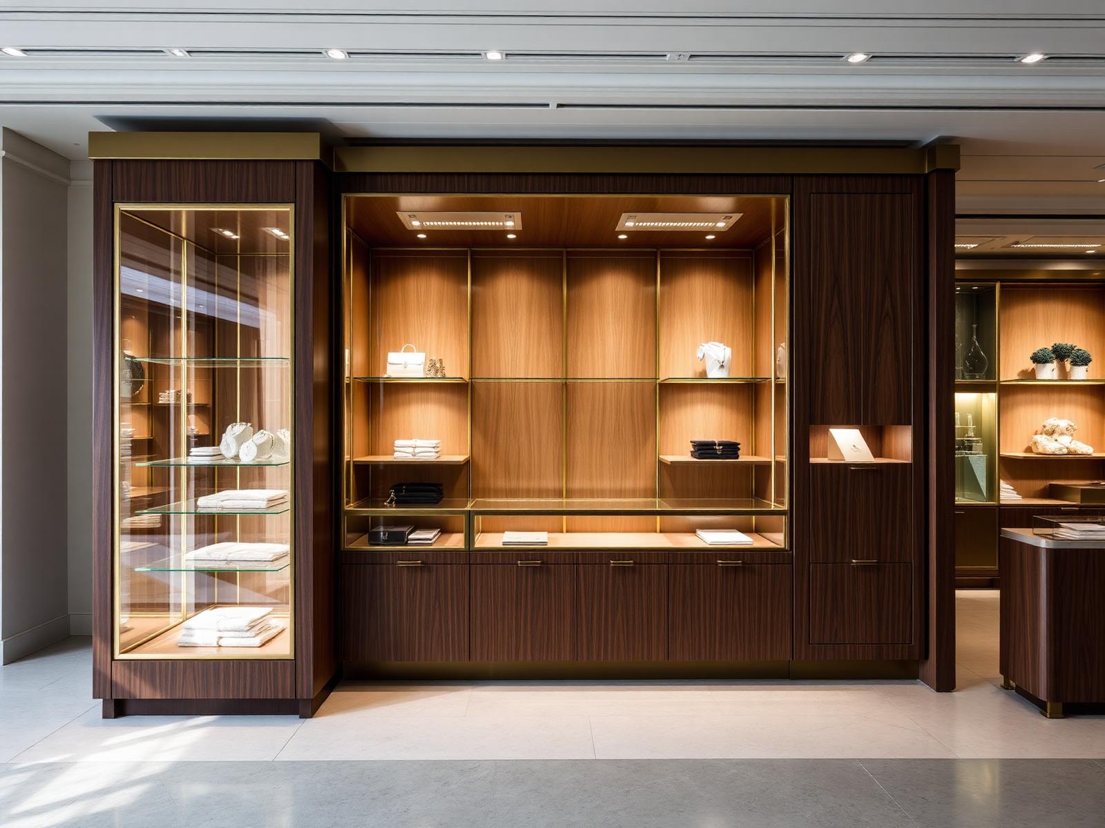 Walnut Boutique Kiosk