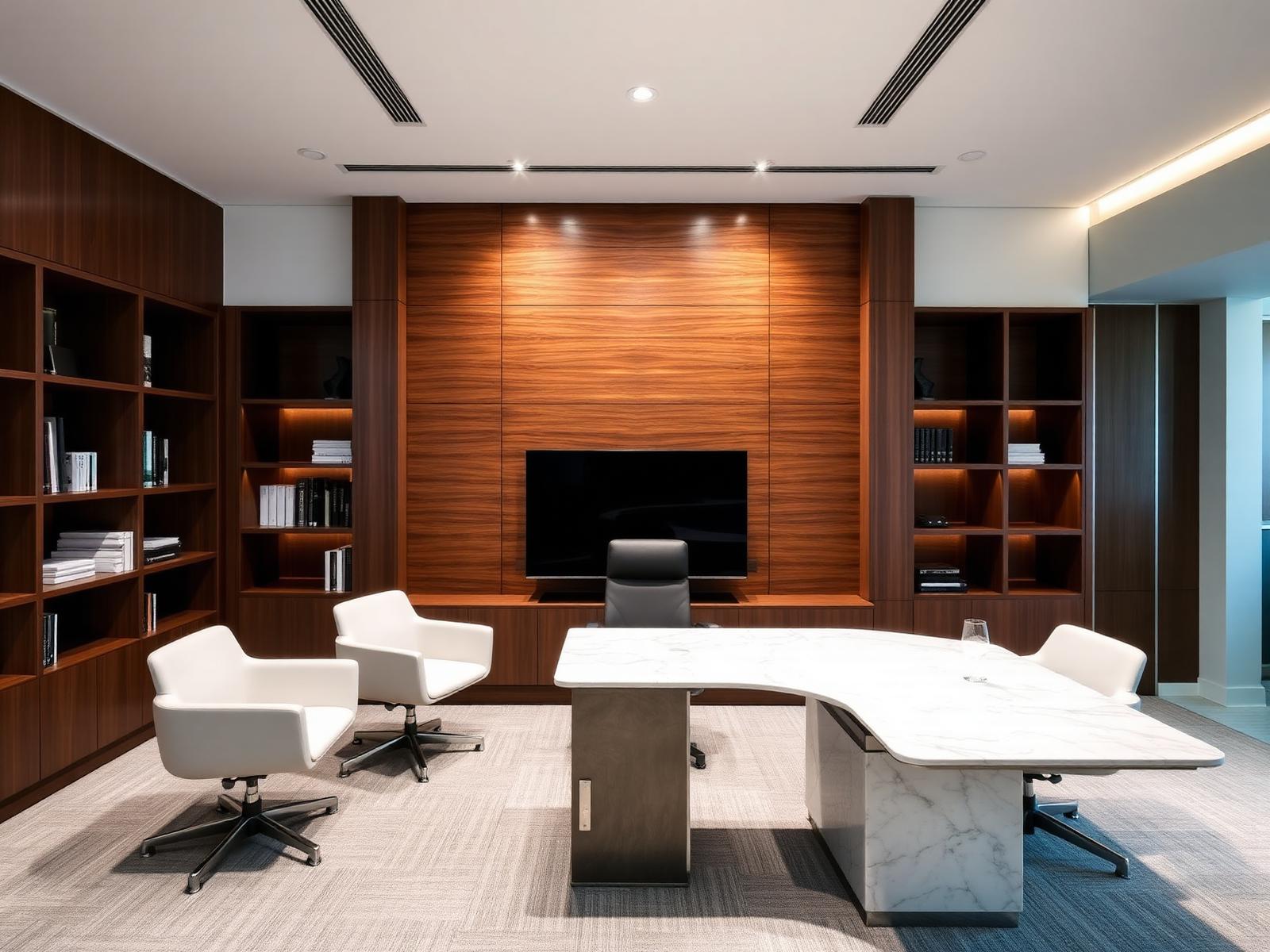 Executive Walnut Office