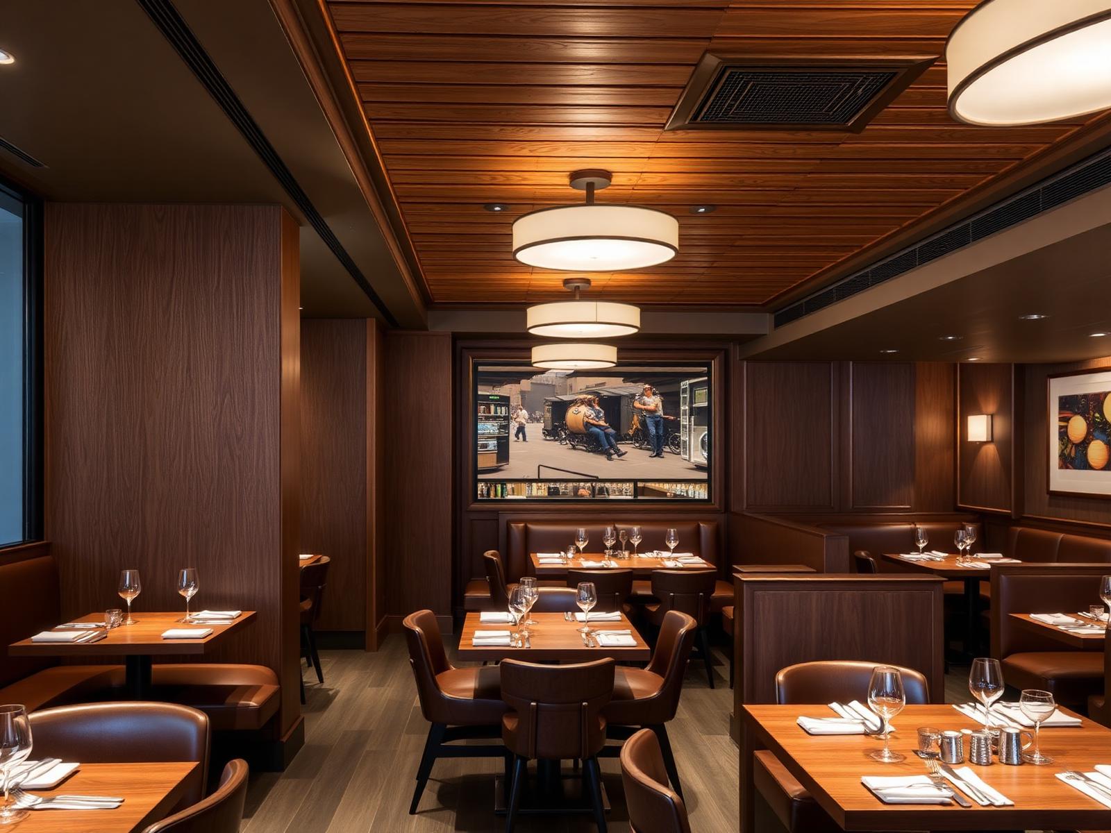 Walnut Banquette Dining