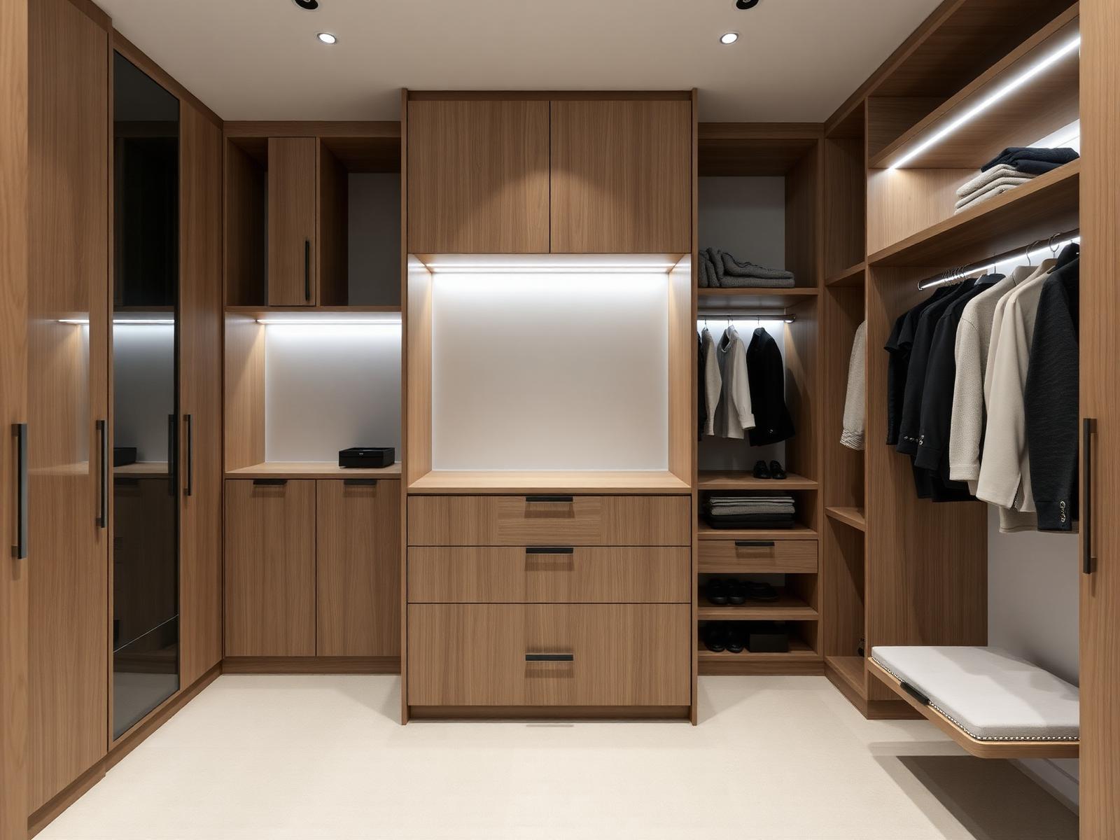Handleless Oak Walk-in