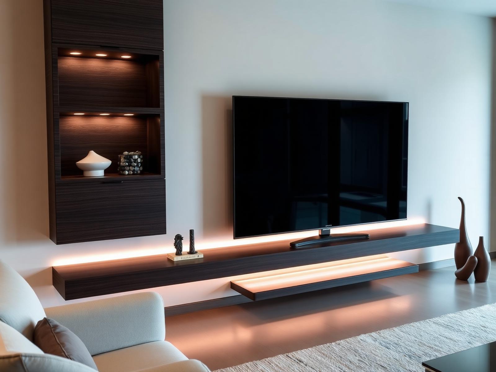 Charcoal Cantilever TV