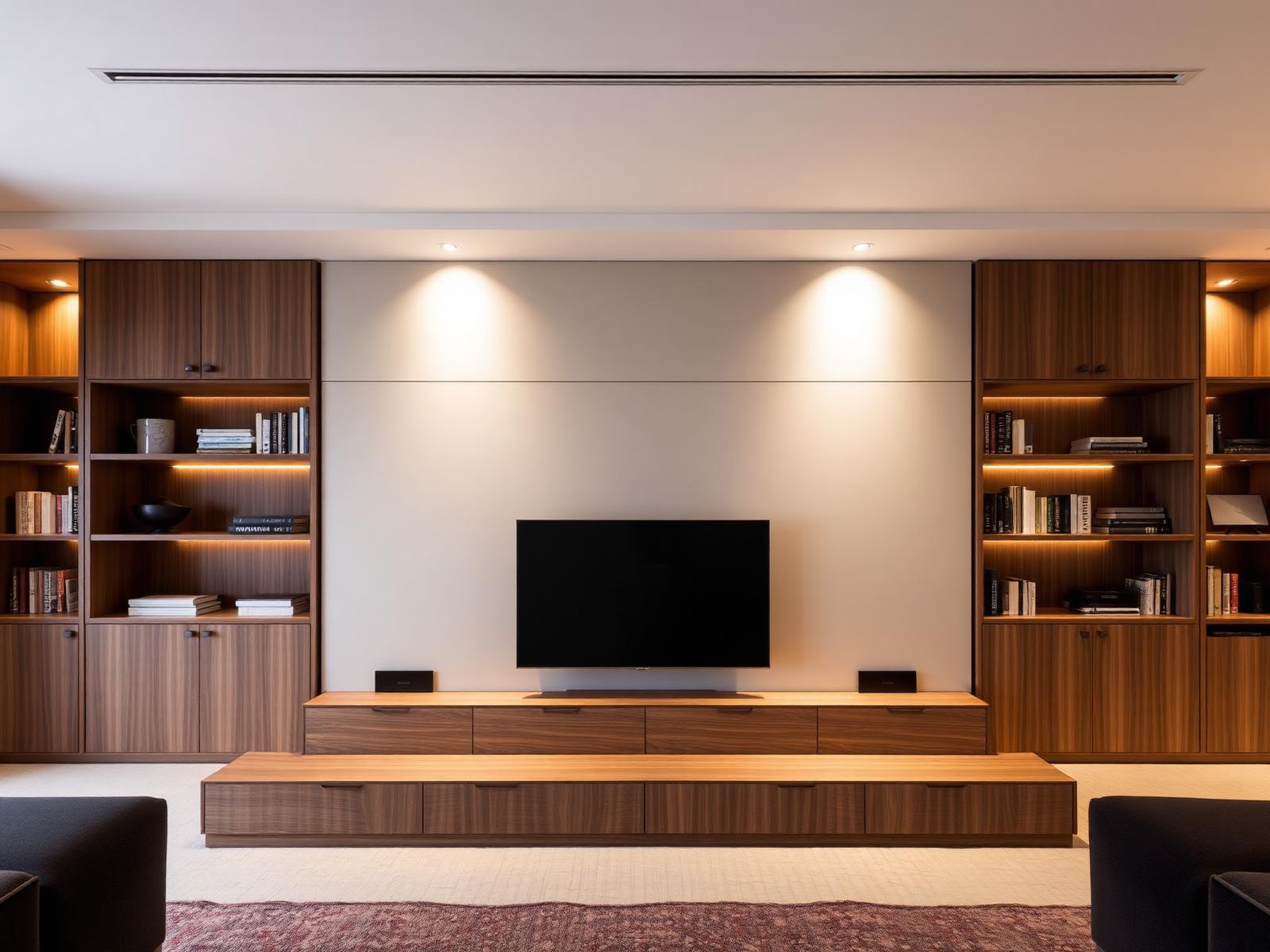 Walnut Symmetry Wall