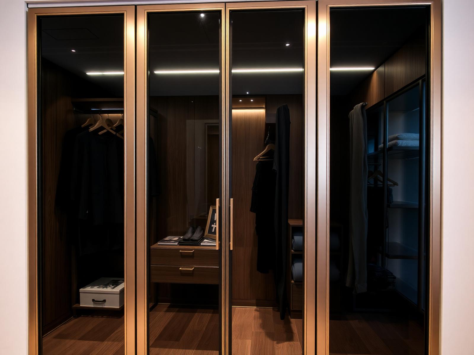 Smoked Glass Wardrobe