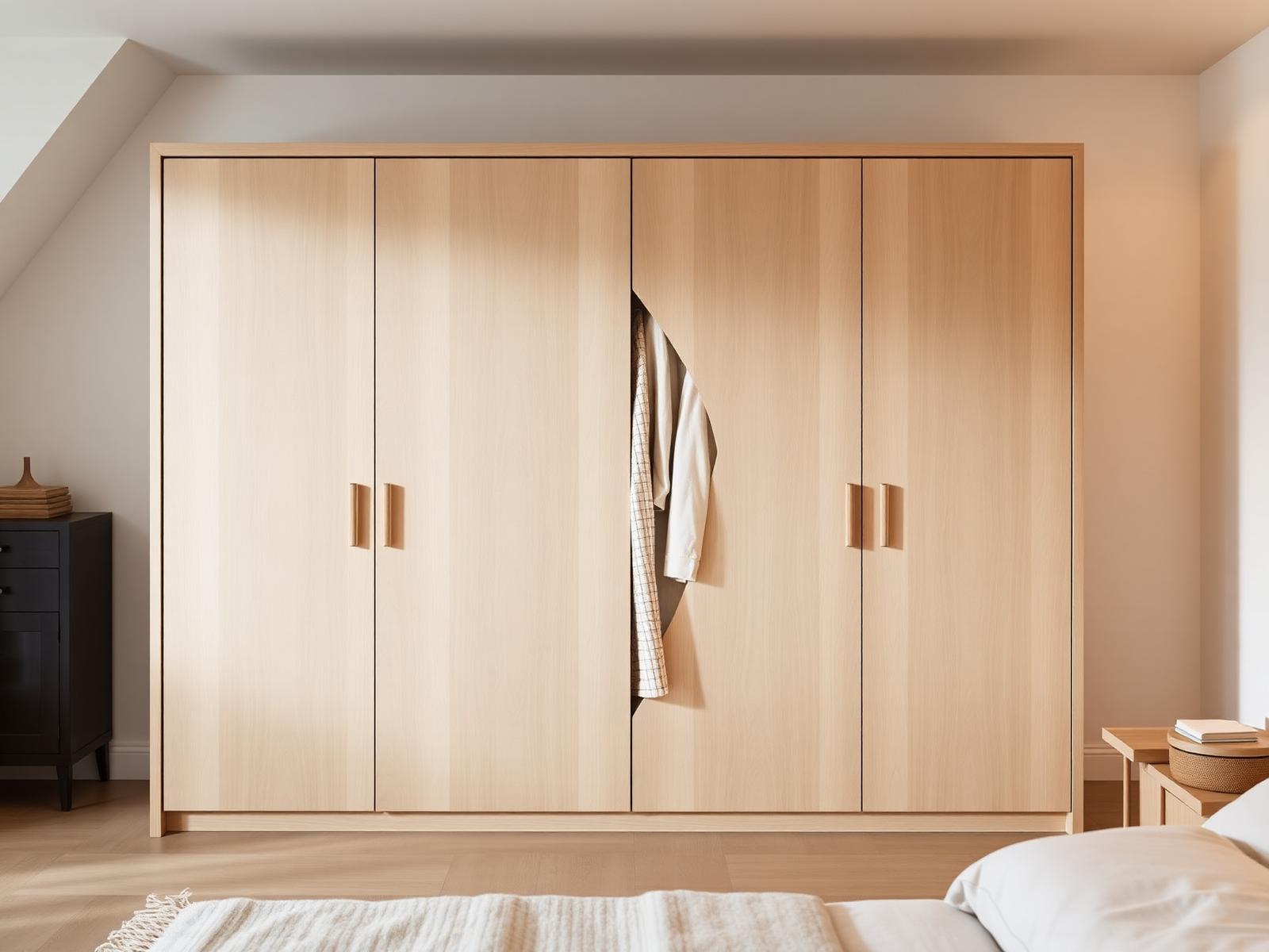 Ash Push-Open Wardrobe